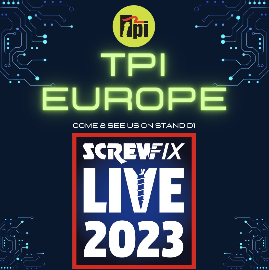 Only 4 days till the doors open @screwfix_uk Live 2023. Come & see @tpieurope on Stand D1 for your test instrumentation needs.