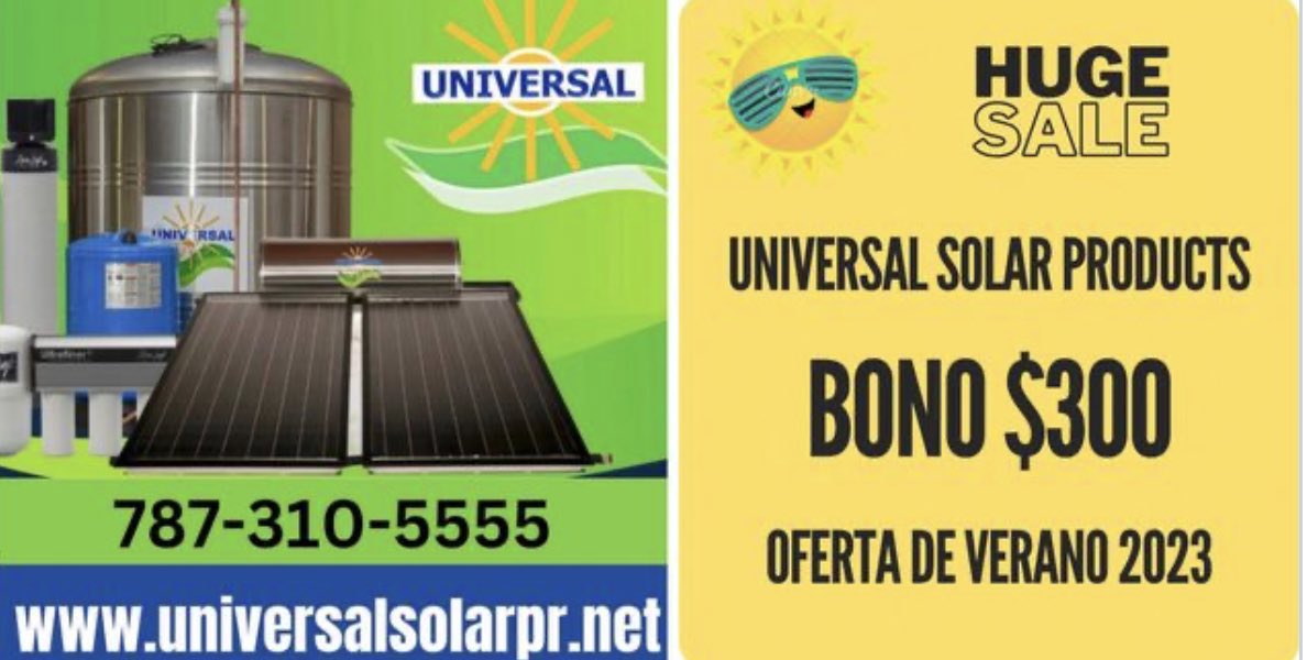 #AAA #huracan2023 #lacisterna #PuertoRico #RegiónEste #RegiónNorte #RegiónOeste #RegiónSur #universalsolarproducts #calentadorsolar