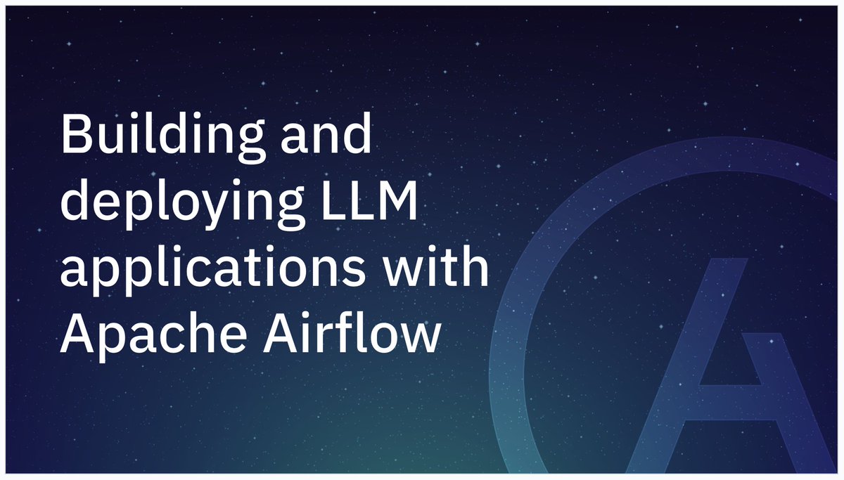 Deck for our Keynote talk on #LLMs & @ApacheAirflow with @JulianLaneve for Wed at @AirflowSummit is coming along really well! Excited for this one! #AirflowSummit