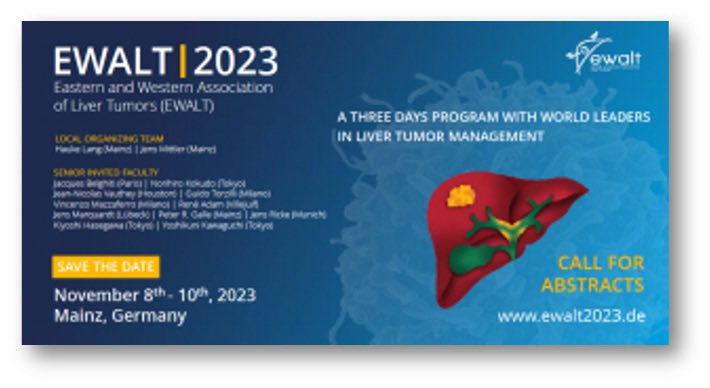 EWALT 2023 in Mainz next November 8-10 (ewalt2023.de): since 1998 improving knowledge & approach to primary and metastatic liver tumors with experts from all over the world. @IHPBA @SSATNews @IASGO_1988 @EAHPBA @APHPBA2023 @Aicep4 @VautheyMD @uni_mainz_eng