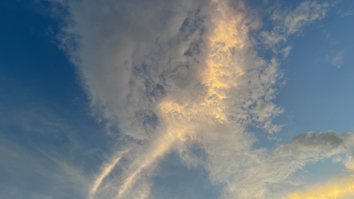 mekemaro's tweet photo. 秋の雲　天をかける龍の如く。 https://t.co/AuKS6NMC2F