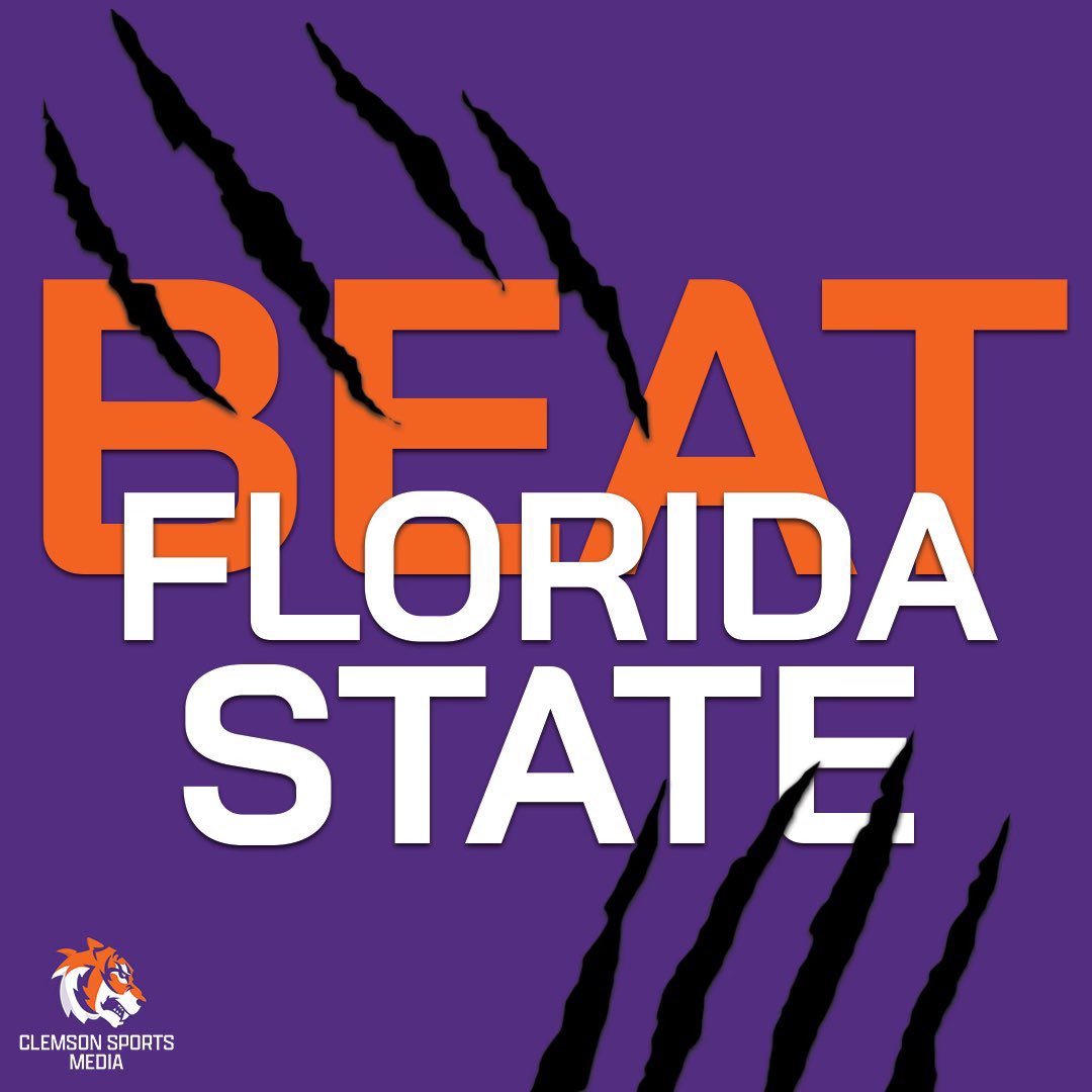 CUSportsMedia's tweet photo. Florida State Game Week. #Clemson #ClemsonFootball #CUvsFSU https://t.co/MQmzjV0x50
