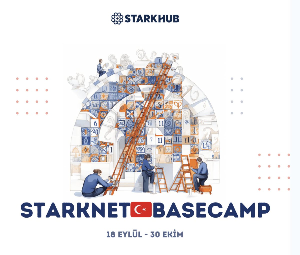 🚀 Starknet Basecamp TR, bugün saat 18.00'da başlıyor! 

Eğitimin ilk haftasında Starknet ve Cairo'nun temellerini öğrenecek ve ilk Starknet kontratınızı deploy edeceksiniz. Eğitim öncesinde Discord ve Telegram gruplarına katılmayı unutmayın! 

📩 Zoom linki, e-postanıza