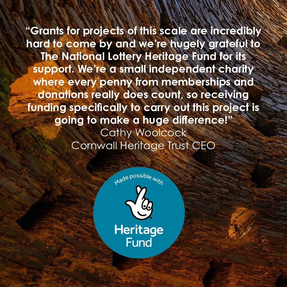 A major project to make Cornwall Heritage Trust more resilient has been given the green light thanks to a £250,000 grant from @HeritageFundUK.

Find out more here cornwallheritagetrust.org/cornwall-herit…

​​​​​​​#NationalLotteryHeritageFund