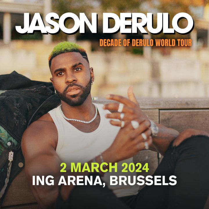 JUSTE ANNONCÉ: Jason Derulo | 02.03.24 | ING Arena, Bruxelles 🎫 Tickets en vente à partir du 22 septembre, 10h via bit.ly/3LnkXTe #JasonDerulo #INGArena #Bruxelles