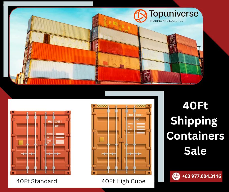 Looking for a game-changer in storage and transportation? Look no further than Top Universe’s 40ft High Cube shipping container!  Create a mobile office, tool shed, or equipment storage unit. Visit us: buff.ly/3oie3nc  #40ftShippingContainer #ShippingContainer #Container