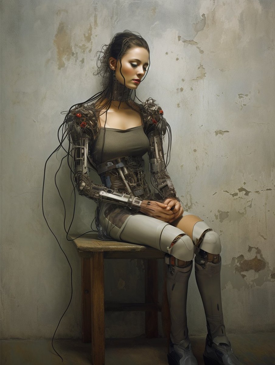 made by wire #digitalart #midjourney #midjourneygallery #artwork #artgallery #ai #aiart #aigeneratedart #aiartist #artist #artwork #tiny #aiartwork #aiartcomm #aiartcommunity #aidesign #design #imagination #prompt #Neuralink #CyborgArt