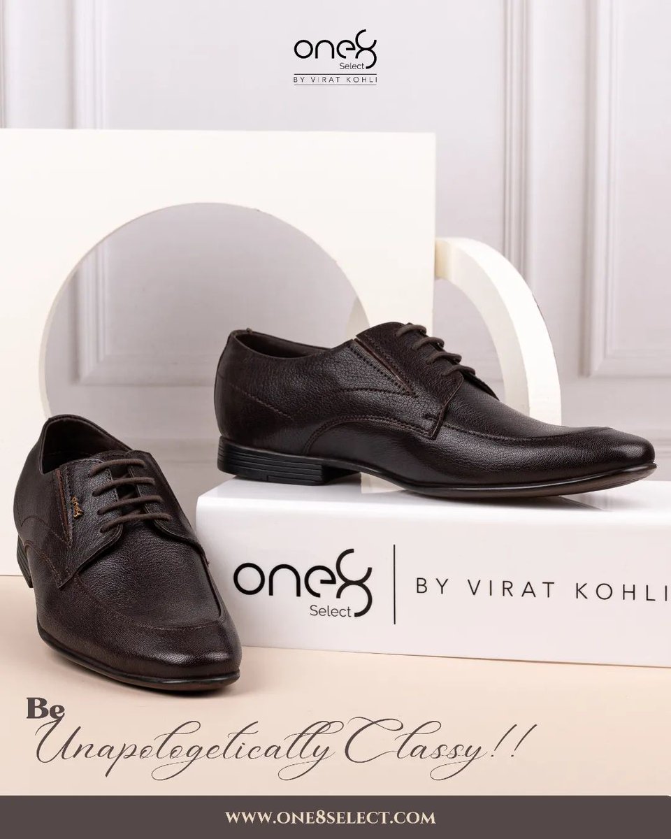 In a world of trends, choose timeless elegance with @one8Select 👞 #one8selectbyviratkohli #mensformalwear