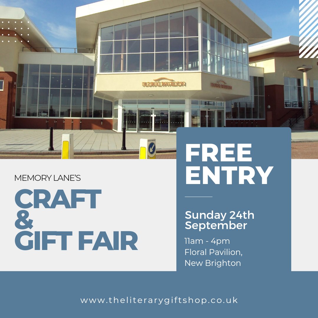 We will be at Memory Lane's Craft &amp; Gift Fair this Sunday at the Floral Pavilion, New Brighton! 😁 Doors open 11am. Free admission. Wheelchair <a href="/memorylane0151/">Stuart Clarke</a> <a href="/FloralPavilion/">Floral Pavilion</a> #newbrighton #giftfair