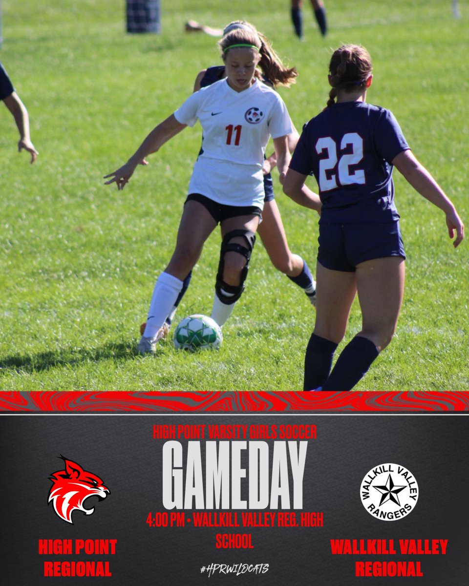 hprhs_miso's tweet photo. GAMEDAY!! Wish your Lady Wildcats good luck as they hit the road to take on Wallkill Valley. Kick off is set for 4pm at Wallkill Valley Regional High School. Come support our girls and bring the noise HP! @HPRwildcats @HPRAthletics @JonTallamy #hprwildcats #hpmedia https://t.co/bCoEPyYjGJ