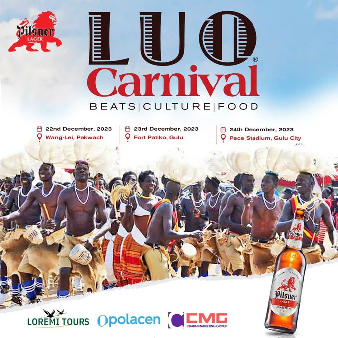 InfluencerRoyUg's tweet image. Get ready for a celebration of beats, culture and food!!  Starting 22nd through to 24th December the #LuoCarnival will be on, so mark your calendar and tell a friend!  #LuoCulture #RichTraditions #TravelWithLoremiTours