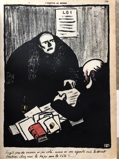 Félix Vallotton, « L'Assiette au beurre - Crimes et Châtiments », 1902 