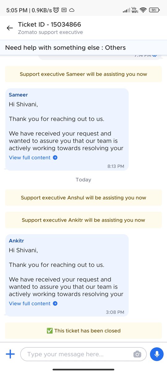 kban786's tweet photo. @deepigoyal @zomatocare @zomatocare  @zomato  The support staff closes raised tickets without solving. We are glad that we can serve only 100mtr from our outlet. Since zomato will provide customers from only 100mtr not from far. Wow. Great https://t.co/OOAW6VcUy3