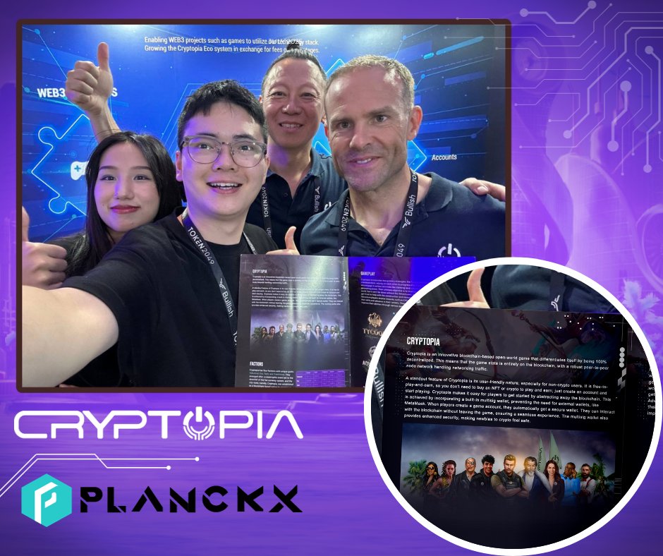 CryptopiaOFCL's tweet photo. Gratitude and admiration as the @Planck__X team presents our Co-Founder @hansleek007, with our copy of their magazine showcasing Cryptopia! 🙌📖

#Cryptopia #PlanckX #Publication #Gaming #Blockchain https://t.co/vCoppf4gA2