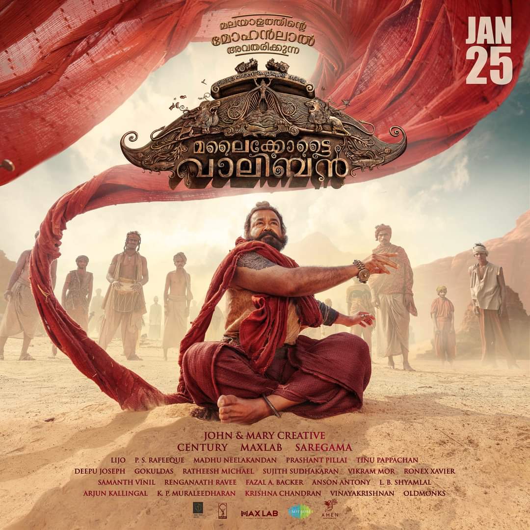 Southwoodoffl's tweet photo. Best Date From Team #MalaikottaiVaaliban 

January 25 - Release Date
January 26 - Republic Day
January 27 - Saturday
January 28 - Sunday

If Everything Goes Good Box-office Will Witness Lot Of  New Records !!

#VaalibanOnJan25

#LJP #Mohanlal https://t.co/K3w6BErSan
