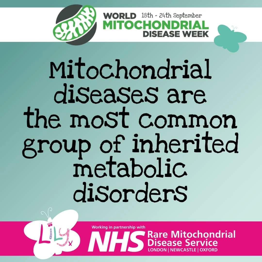 So important to raise awareness and funding for more research into Mitochondrial Disease! #Mitochondrialdiseaseweek
#Mitoaware
#findacure