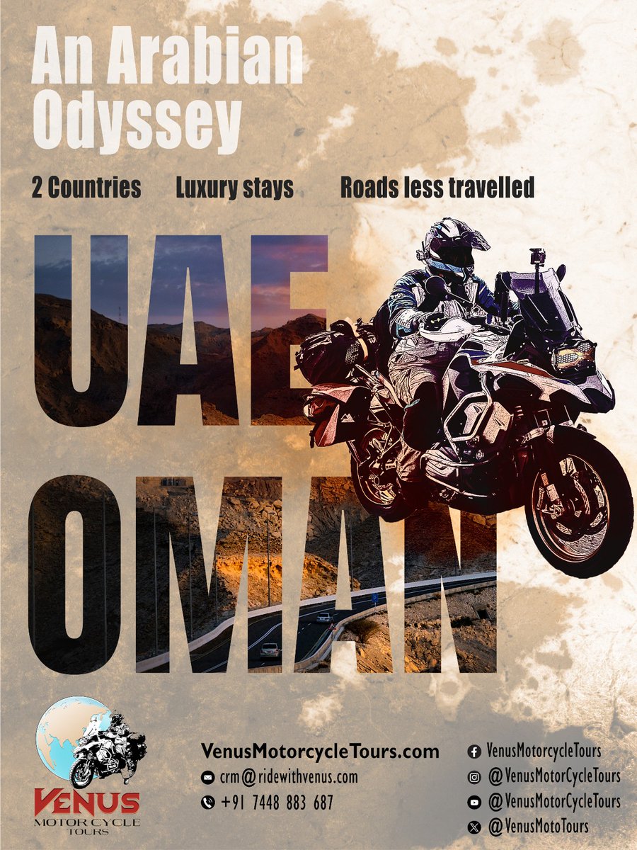 ThalaAjith_FC's tweet image. Coming Soon : AK&apos;s 

An ARABIAN Odyssey🔥

UAE &amp;amp; OMAN - 2 Countries with Luxury Stays and Roads less Travelled. 

#AjithKumarWorldTour

#AKWorldRideformutualrespect