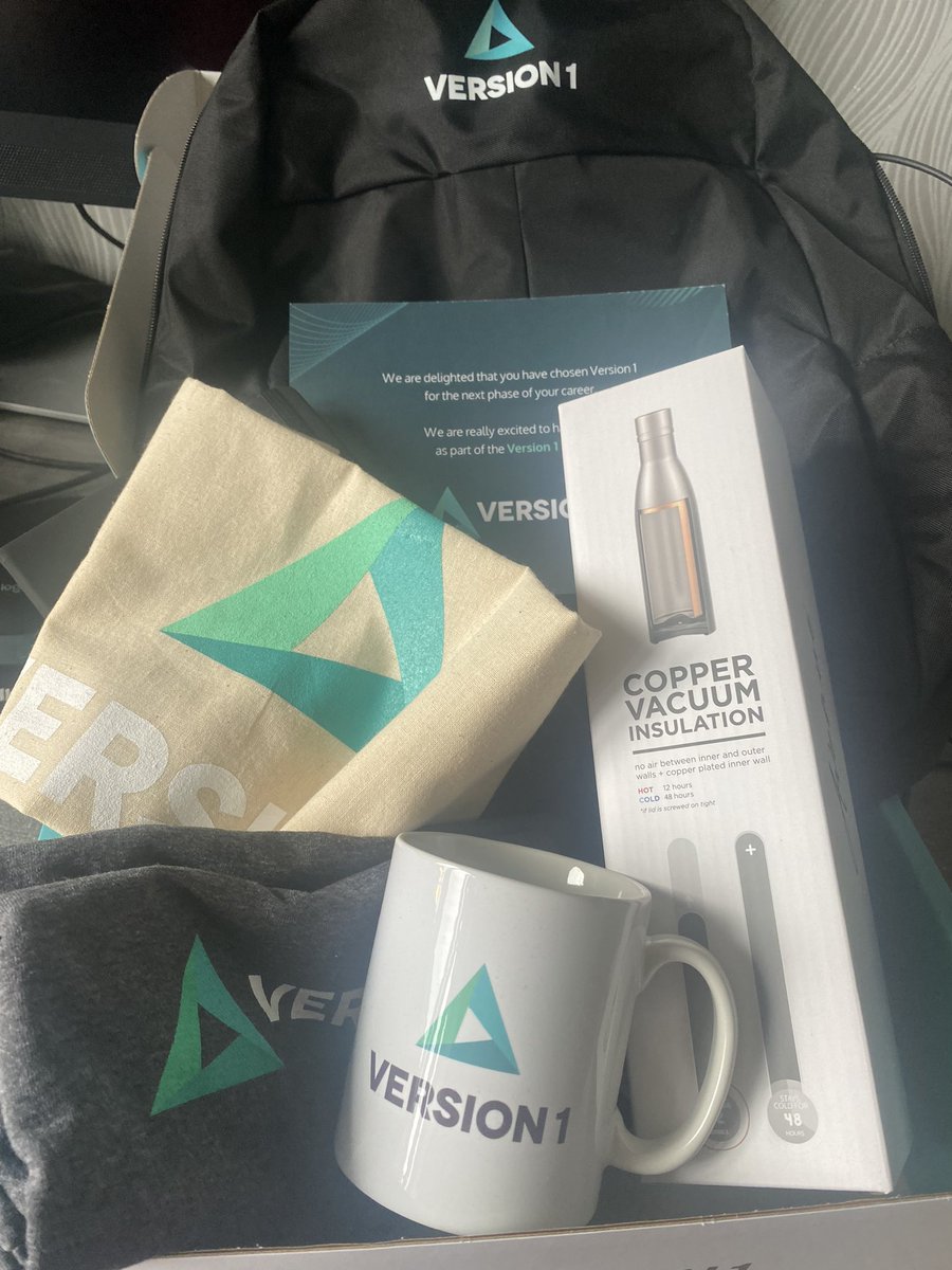 Thank You @version1 for my swag bag !   Couldn’t have asked for a better welcome from the Version 1 team this last fortnight ! #Oraclepartner