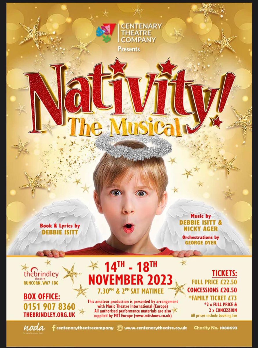 🎄 This November 🎄

CTC presents: Navity! the musical 🌟

Based on the hit film, this is sure to be fun-packed evening at the theatre. We'll see you there!

Tickets on sale now: quaytickets.com/thebrindley/en…

📍 <a href="/TheBrindley/">The Brindley Theatre</a>
🗓️ 14-18 November 2023