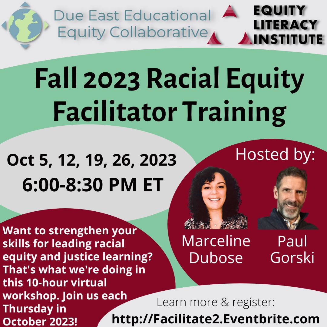 Our 10-hr facilitator training starts October 5!  Learn how to engage people in deep, sustainable antiracist learning, and how to bridge people from learning to action. Sessions are recorded if you can't make them all. Completion certificates provided. facilitate2.eventbrite.com