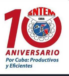 #10moAniversarioSNTEM  en el Ministerio de Energía y  Minas. Los trabajadores, petroleros, Geólogos Mineros celebramos este  día #PorCubaProductivosYEficientes Muchas Felicidades