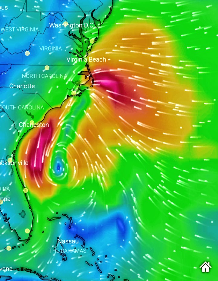 06Z GFS FOR FRIDAY... COASTAL RESIDENTS OF THE #OBX  SHOULD PREPARE FOR SIGNIFICANT COASTAL IMPACTS... NAME OR NO NAME THE RESULTS WILL BE THE SAME...*POSBL HVY HVY BCH EROSION WITH WASHOVER...
NOT GOOD....
