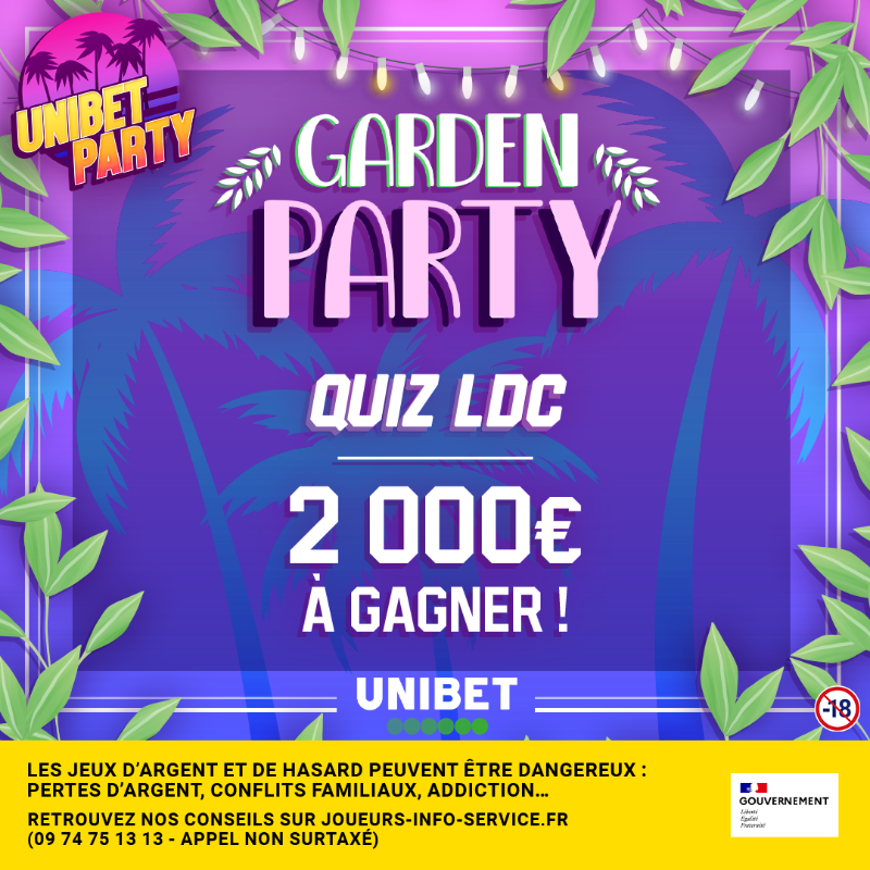 UnibetFrance's tweet photo. 🤩 J-1 avant le retour de la LDC ! Révise tes classiques et vise le sans faute ✔️

🤑 2 000€ de Freebets à partager entre 400 joueurs

🎁 Et petit bonus (tu connais) de 2 x 20€ dans les RT + #UnibetParty + pseudo.