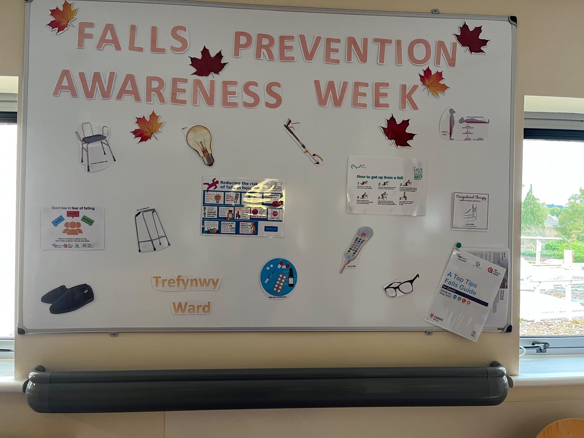 This week is National Falls Prevention Awareness Week 2023. Falls are preventable with the right knowledge and tools, so we have created an educational display here at Trefynwy Ward <a href="/AneurinBevanUHB/">Aneurin Bevan University Health Board</a> <a href="/MonmouthshireCC/">Monmouthshire / Sir Fynwy</a> @RCOTWalesRegion