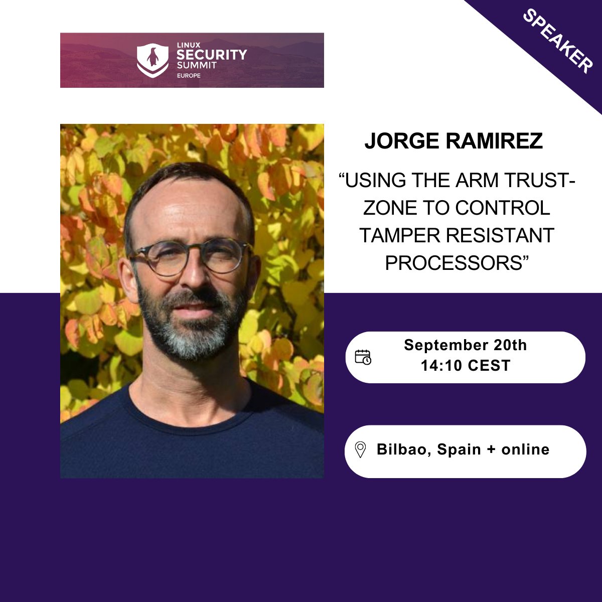FoundriesIO's tweet image. Exciting news! ๐
Jorge Ramirez, our Principal Engineer and Device Security Lead will be taking the stage at @linuxfoundation European Security Summit in Bilbao + online this week.
Register to attend ๐eu1.hubs.ly/H05qWzx0
#LinuxSecuritySummit #security #linux #arm