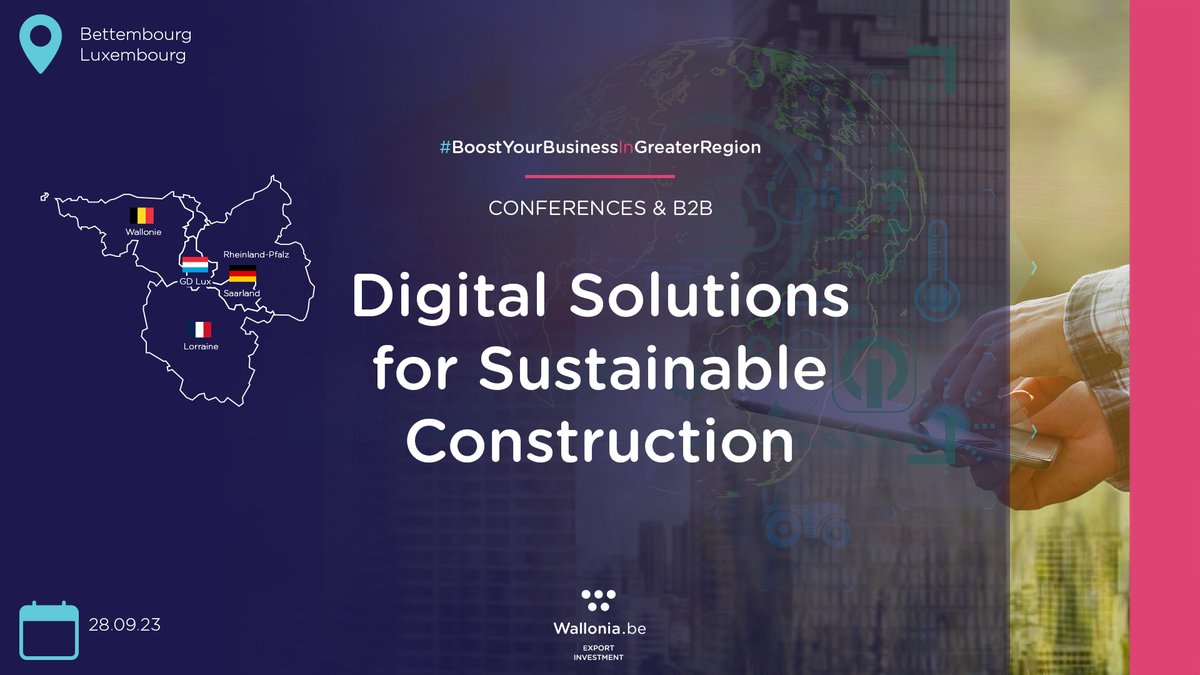 Découvrez, en 1 seul jour et en 1 seul lieu un panel de plus de 20 #solutions #digitales adaptées à votre profil d'entreprise active dans la #construction #durable

🗓️ 28/09 à Bettembourg
👉Inscription gratuite &amp; B2B : digital.bybgr.eu

#BoostYourBusinessInGreaterRegion