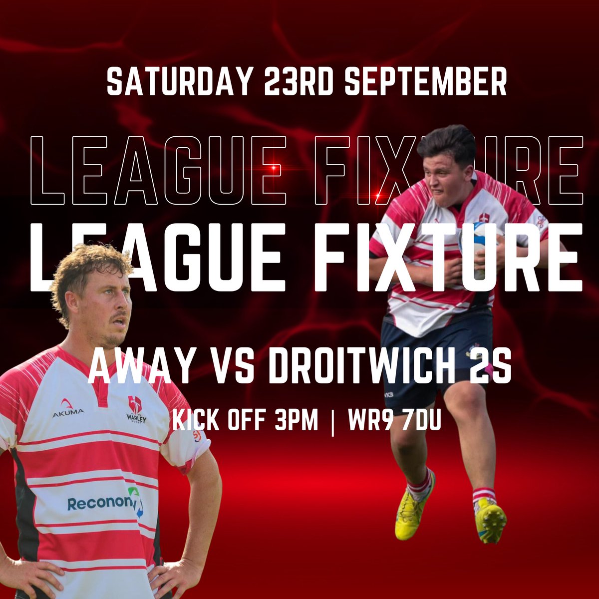🏉 On the road again 🏉

Warley’s 1st XV are back this Saturday as we head to Droitwich Rugby Club

#WeAreWarley

🔴⚪️🔴⚪️