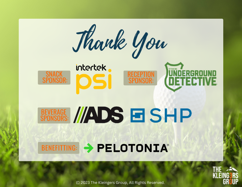 kleingers's tweet photo. Huge shoutout to our amazing sponsors for The Kleingers Group's 6th Annual Charity Golf. There's still time to join in on the fun and support Pelotonia. Let's tee off together for a great cause. ⛳️ #Kleingers

Sign up here: https://t.co/hKvzN952SW https://t.co/a9JBXt2rRa