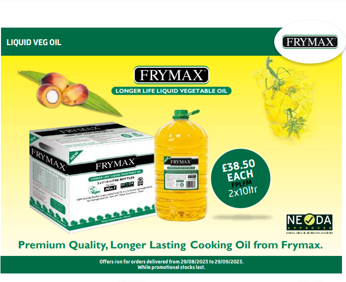 Get more from your cooking oil with longer lasting all vegetable #oil, #Frymax. For a limited time, you can #save on premium quality oil with our Good Habits offer. Contact your Telesales Agent or call 01733 316400 while promo stocks last.

Find out more: bit.ly/3OMDfxW