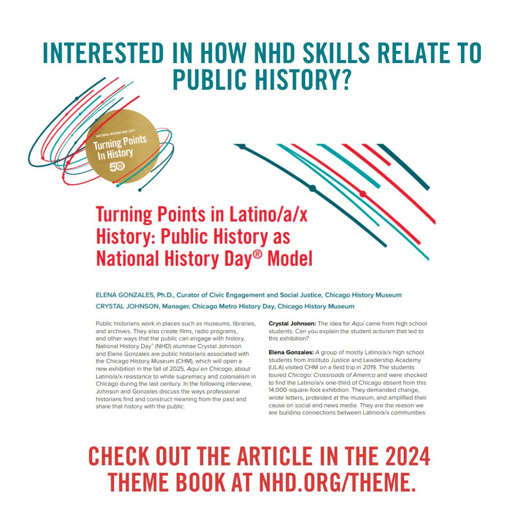 National History Day (@nationalhistory) on Twitter photo Interested in how #NHD skills relate to public history? Check out this article by the <a href="/ChicagoMuseum/">ChicagoHistoryMuseum</a> for further info and insight: buff.ly/3XvRMBX. Interested in how #NHD skills relate to public history? Check out this article by the <a href="/ChicagoMuseum/">ChicagoHistoryMuseum</a> for further info and insight: buff.ly/3XvRMBX.