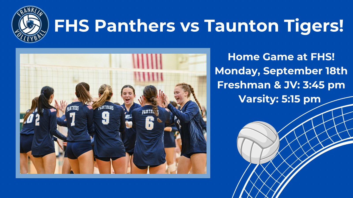 Come cheer on FHS Volleyball as they take on Taunton today! 🏐🎉🏐🎉