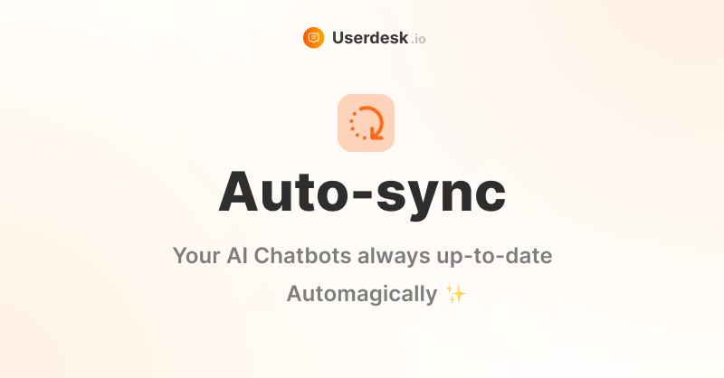 ikoichi's tweet photo. 🎧 Listening to your customers is fundamental.

That's why today I'm releasing the most requested feature for https://t.co/25qBIY3ggB

Auto-sync: every day, your AI Chatbot is retrained from your source data.

It works with websites, and Notion pages.

🎯 https://t.co/aiMyceK6vu
