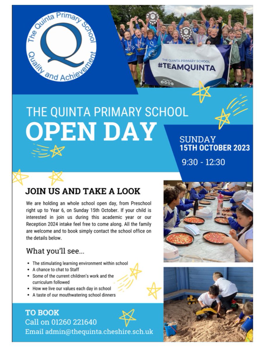 An opportunity to visit our amazing school. #goteamquinta