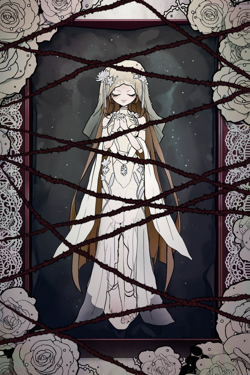 ms_rosevine's tweet photo. The possibility of Num 15, [ Generous ], withers and disappears.

The girl is entwined in the rose vines and falls into an eternal sleep within her embrace. Thank you for your support. https://t.co/HqCKBpLBJ3