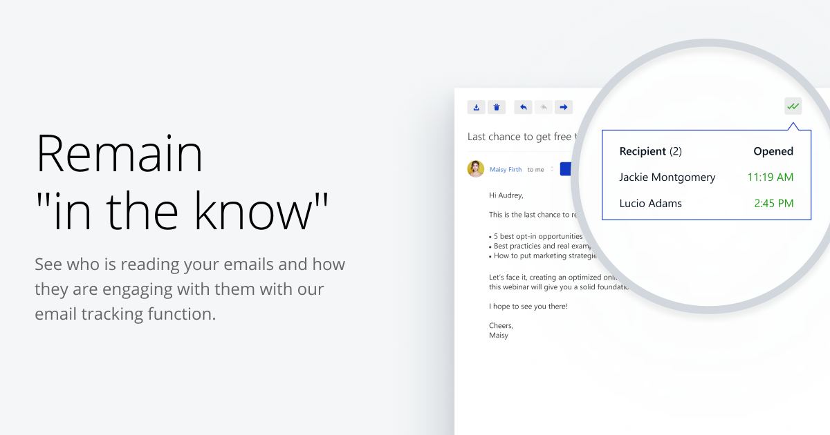 mailbird's tweet image. Why track an email? It saves time, helps you grasp context, and provides valuable insights. ✔️

Lacking awareness of email metrics can result in significant time and financial losses for businesses. Stay informed with our #emailtracking feature. 👀  getmailbird.com