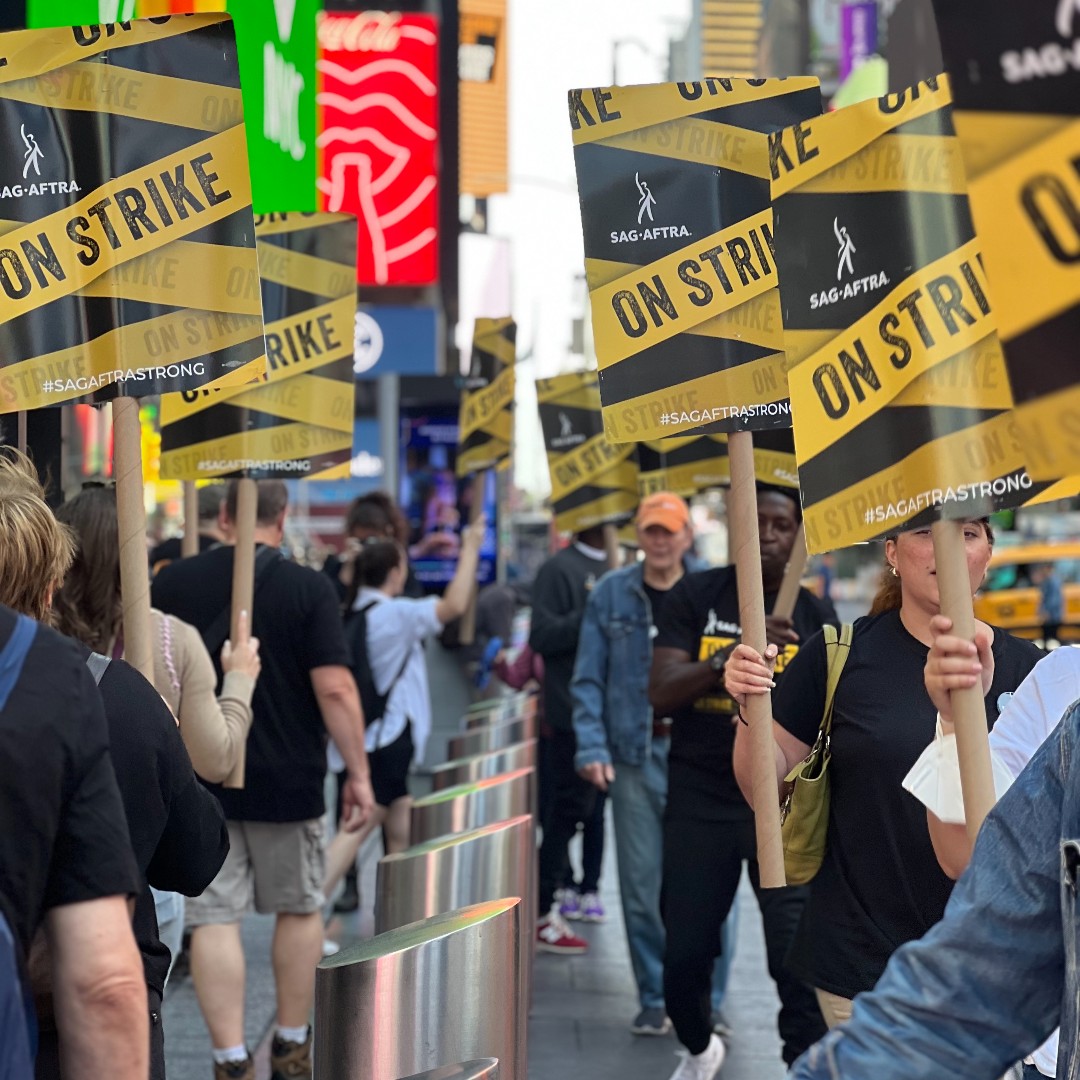 🔥It's time to turn up the heat on AMPTP! Join us on the picket line or at an event today and let's show them our unwavering spirit. 💪Find a #SagAftraStrike picket line or event near you at sagaftrastrike.org.✊🗣️