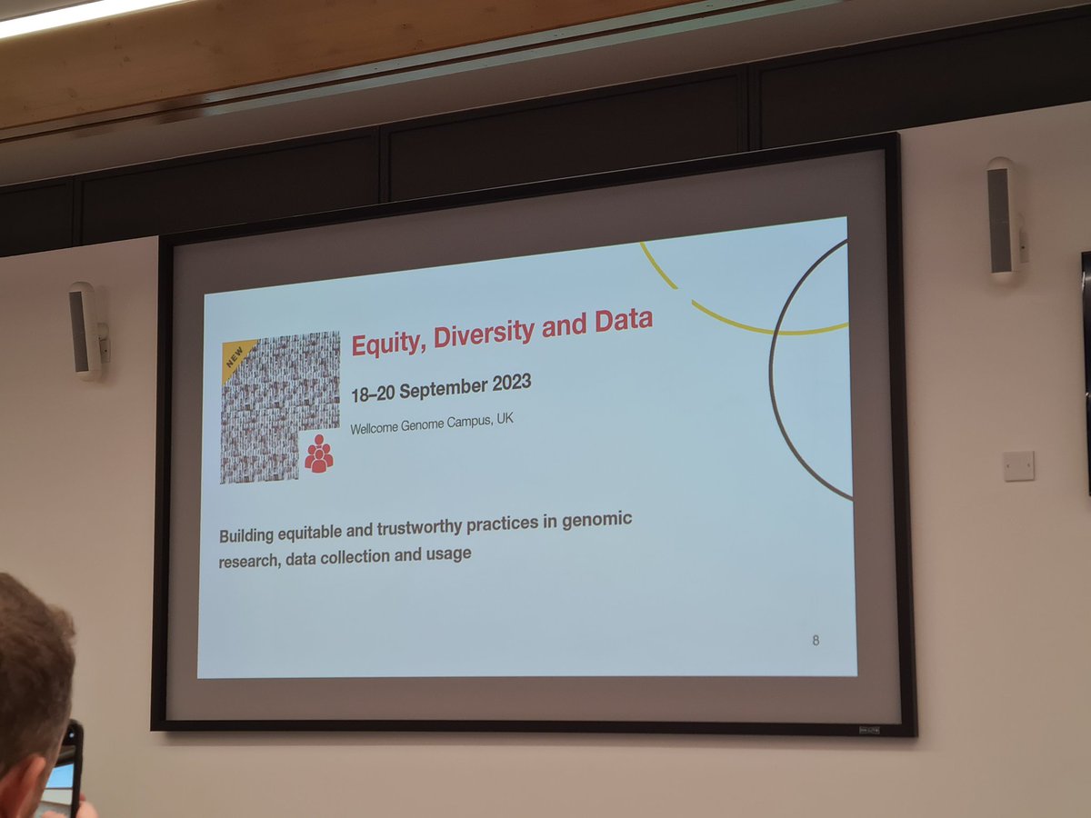 daniela_oaks's tweet photo. Starting the #Equity, #Diversity and #Data workshop @wellcomegenome organised by @ConnectingSci, @SFatumo, @alicepn, Sasha Henriques and Malebo Malope! Looking forward to discussions about these crucial topics #EDD2023 https://t.co/YSpHyWiKKT