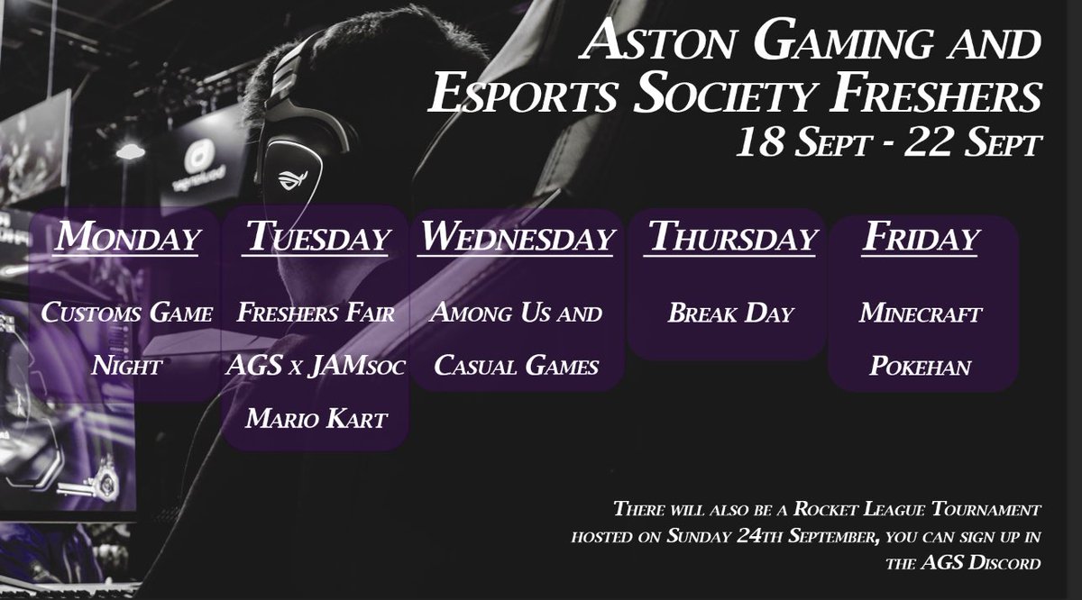 It’s <a href="/AstonUniversity/">Aston University</a> Fresher’s Week and here is the timetable for the events we have lined up this week!

Which event will you going to?
