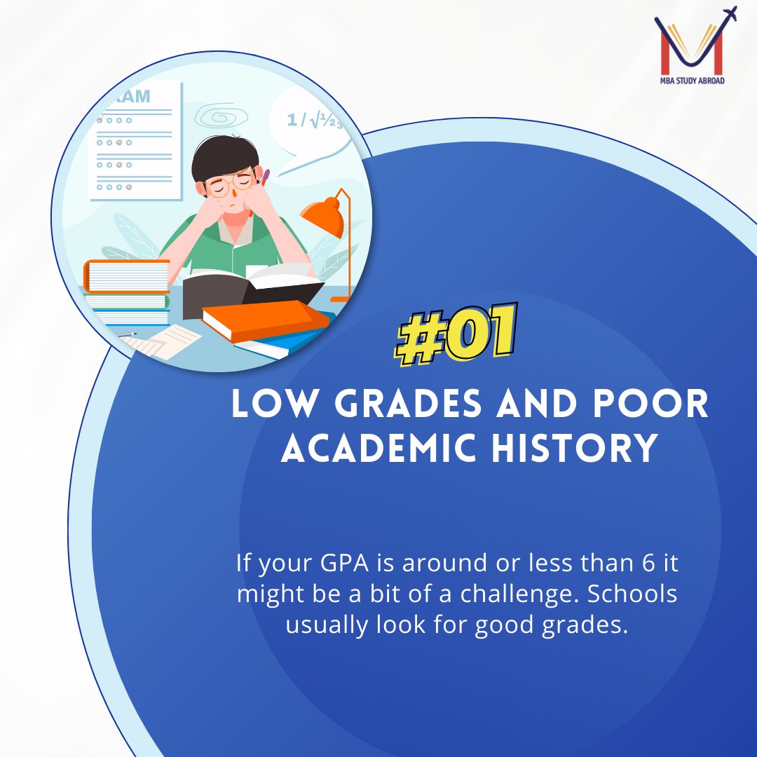 MbaStudyabroad's tweet photo. Here are five common reasons why applicants are rejected for MBA programs abroad!
.
.
.
.
.
.
#mbastudyabroad #educationabroad #abroadeducation #educationoverseas #overseaseducation #studyabroad #studyabroaduk #studyabroadaustralia #studyabroadcanada #studyabroadsingapore #mbat https://t.co/3HdSH63LkY