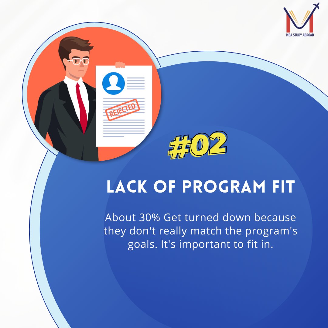 MbaStudyabroad's tweet photo. Here are five common reasons why applicants are rejected for MBA programs abroad!
.
.
.
.
.
.
#mbastudyabroad #educationabroad #abroadeducation #educationoverseas #overseaseducation #studyabroad #studyabroaduk #studyabroadaustralia #studyabroadcanada #studyabroadsingapore #mbat https://t.co/3HdSH63LkY
