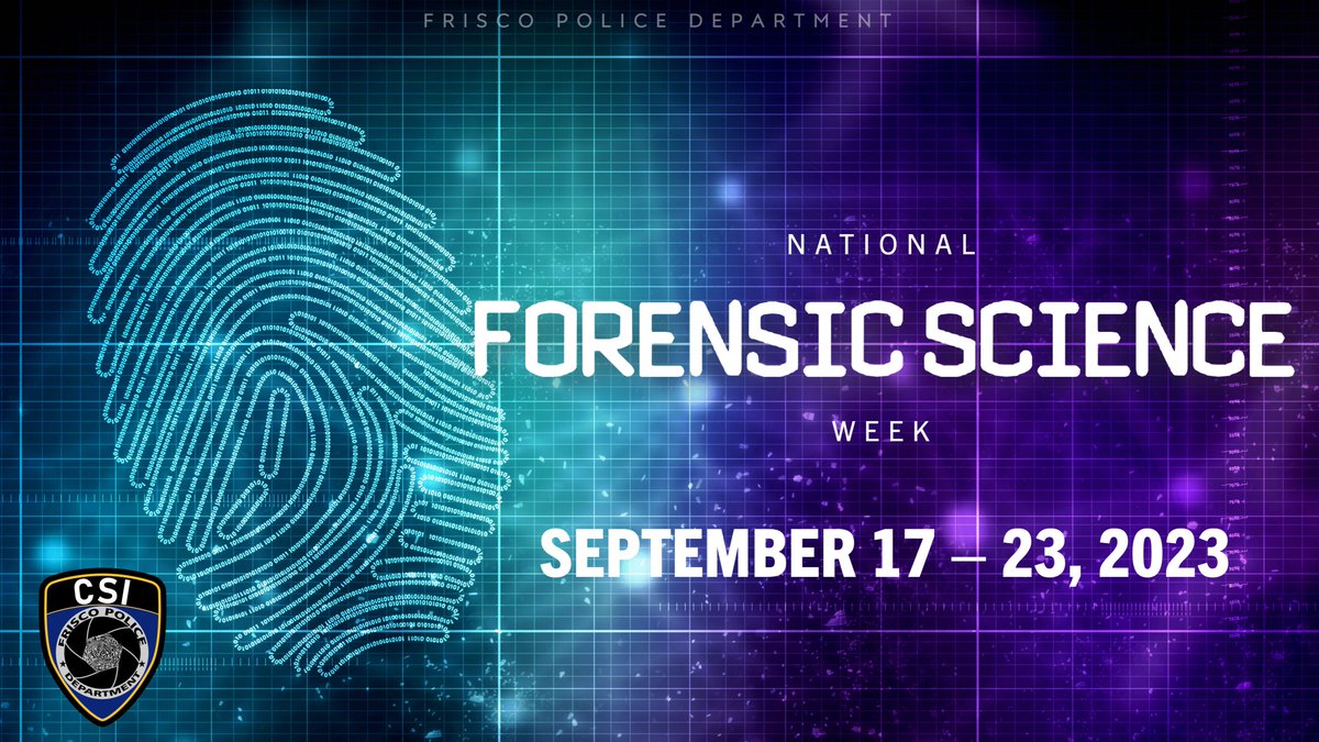 FriscoPD's tweet photo. During National Forensic Science Week, we'd like to recognize our Criminalists, as well as our Property &amp; Evidence Techs.  We are blessed to have them as part of our PD family and thankful for all that they do throughout the year. #NFSW2023 #OurCSIRocks https://t.co/TpwtAH9ZYg