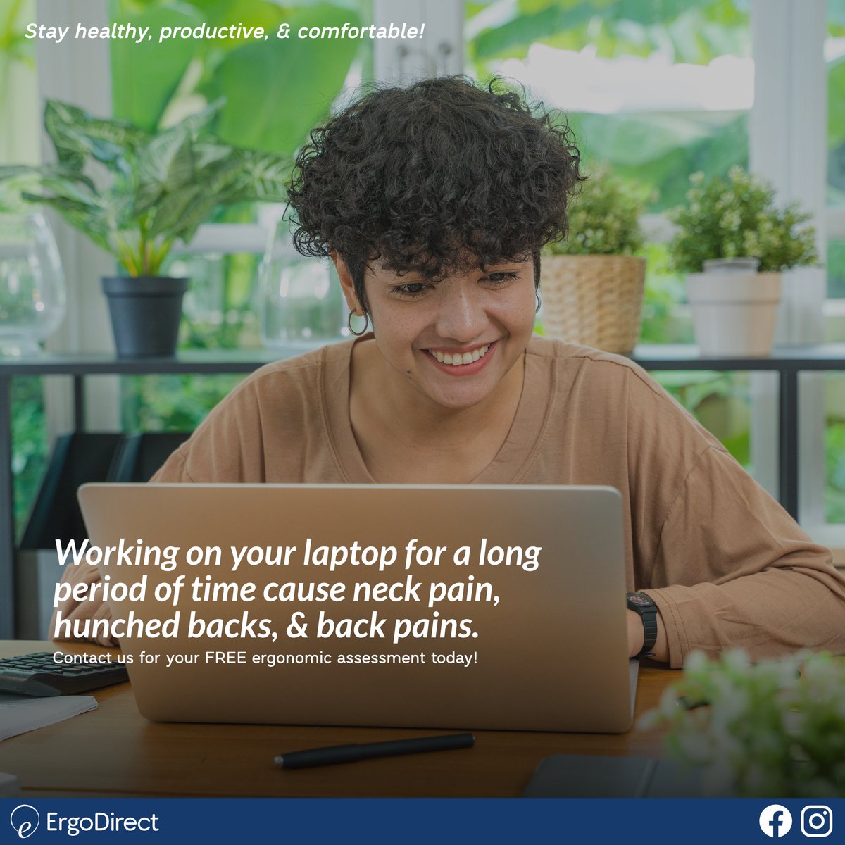 ErgoDirect's tweet photo. Taking good care of your health while working on your laptop is as important as being productive at work. Here are some tips to work ergonomically -> https://t.co/DSK2mNQboY

Get your FREE assessment today! https://t.co/kftcvXyexK

#ergotips #ergonomics #ergodirect #neckpain https://t.co/XJGTIBUIUV