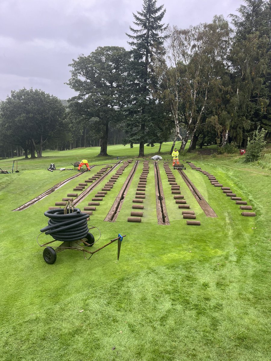 BA_LTD's tweet photo. This week we are against it with the weather, no chance on cricket, keeping going on golf drainage. #balgolf https://t.co/XZwXMUDef6