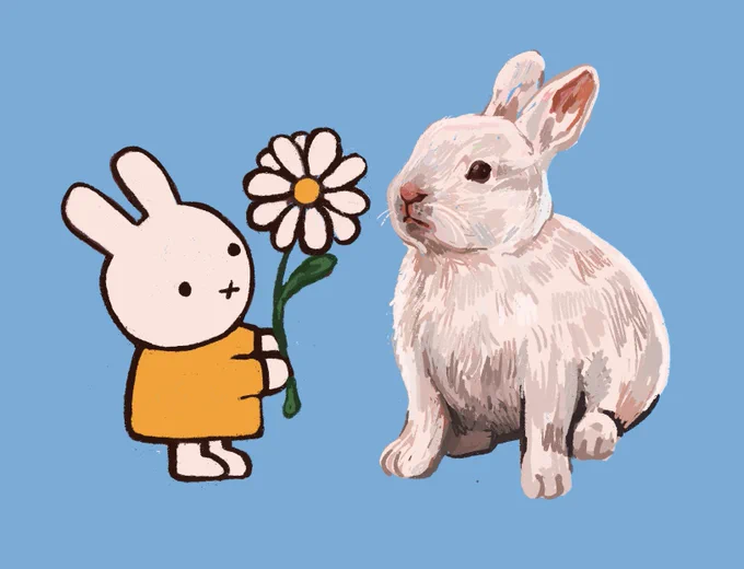 Miffy making a friend :-)) 