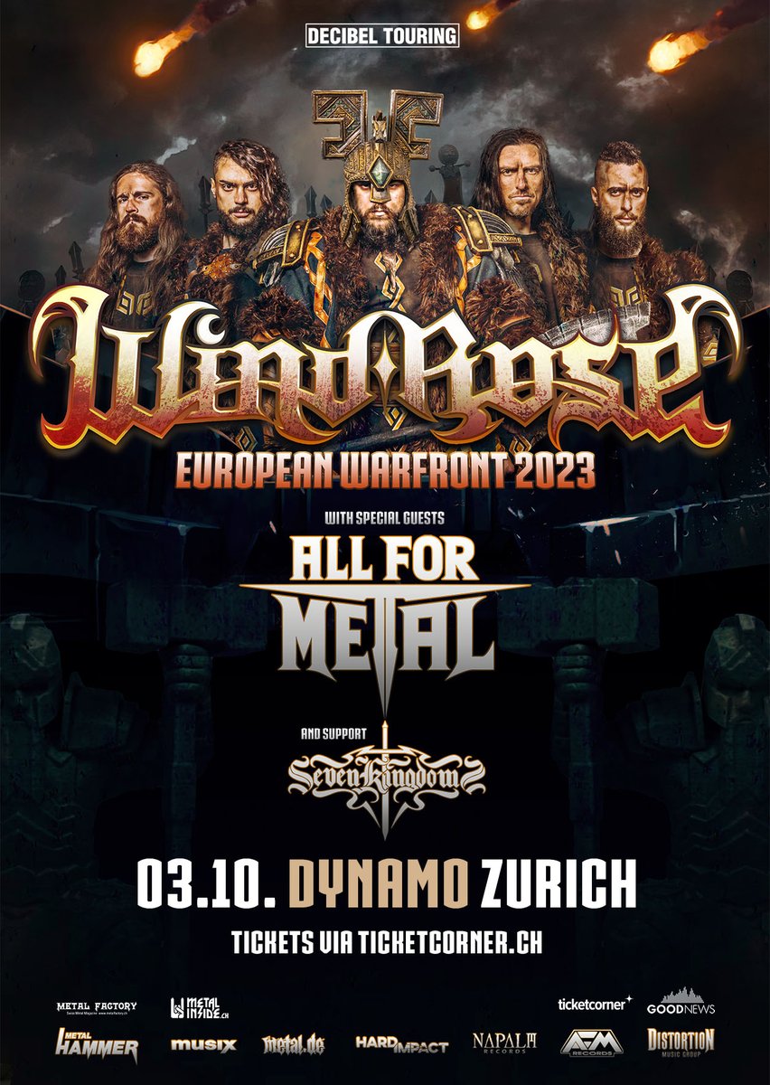 MetalFactoryCH's tweet image. Bald in der Schweiz! #windrose #allformetal #sevenkingdoms #heavymetal #dynamozurich