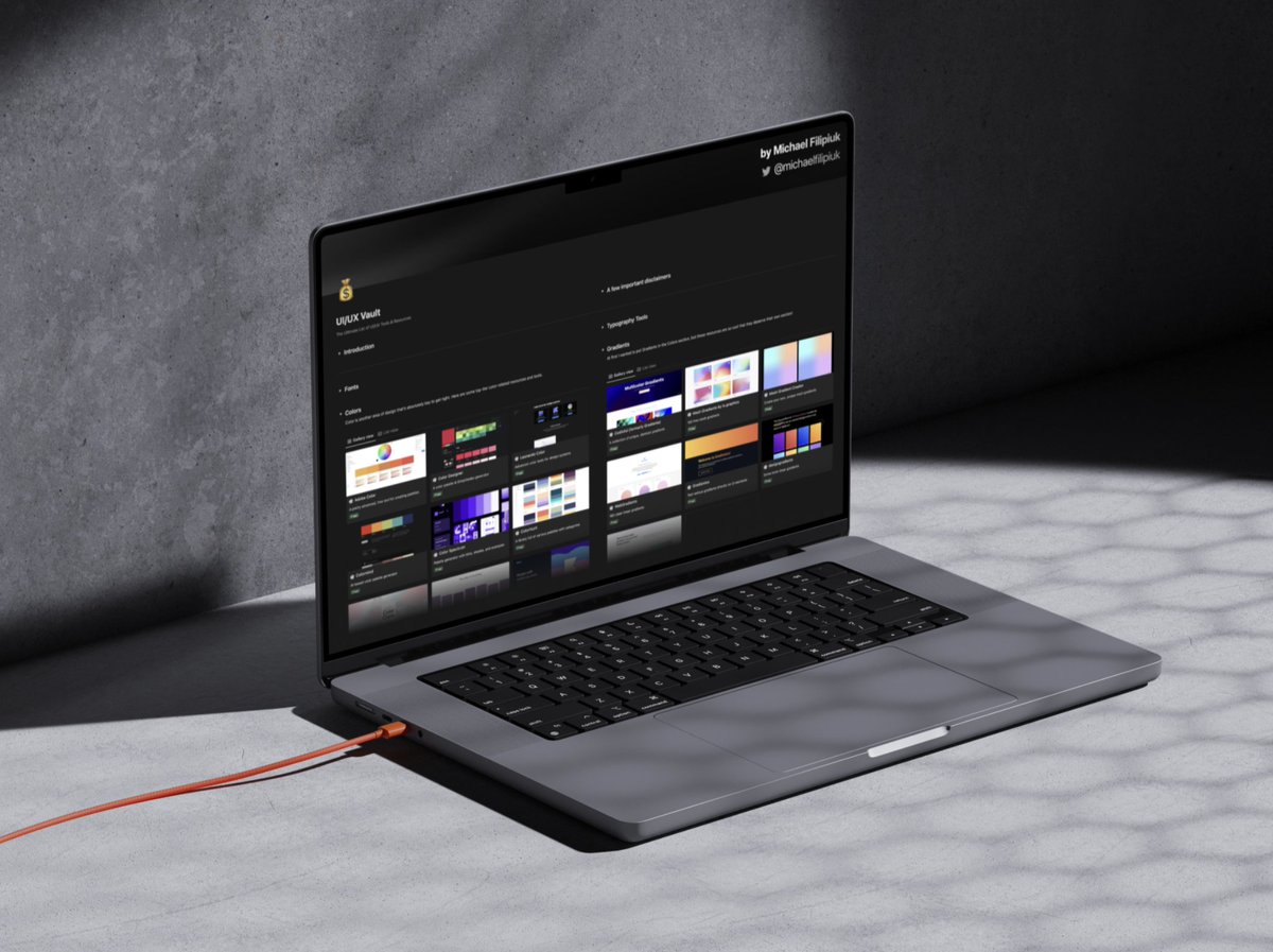 MichaelFilipiuk's tweet image. I made the Ultimate Resource List for UI/UX Designers

You will never have to look for icons, fonts, illustrations, and other UI/UX resources ever again!

Retweet &amp;amp; reply with &quot;👋&quot; and I&apos;ll send it to you for free!

(must be following so I can DM you)